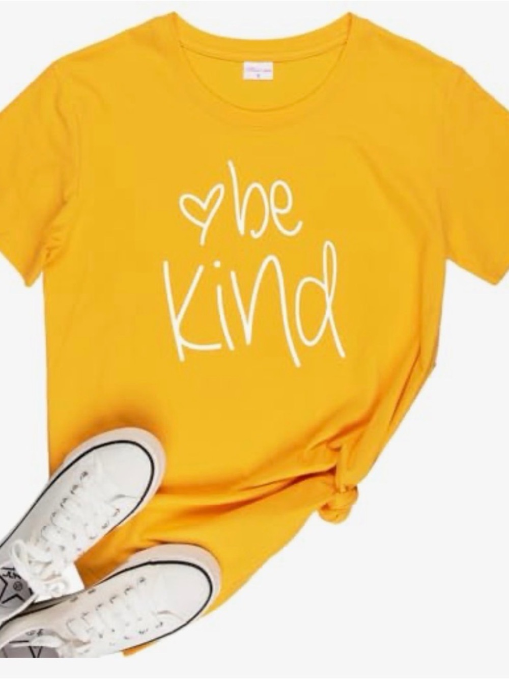 Teacher "Be Kind" Yellow Graphic Tee